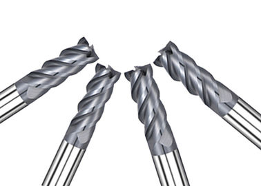 HRC68° Flat 4 Flute Carbide End Mill ความเร็วสูง ความแข็งแรงสูง อายุการใช้งานยาว