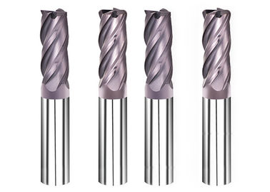HRC50° Radius มุม 4 ฟลอยท์ Tungsten Carbide การประมวลผลทั่วไป